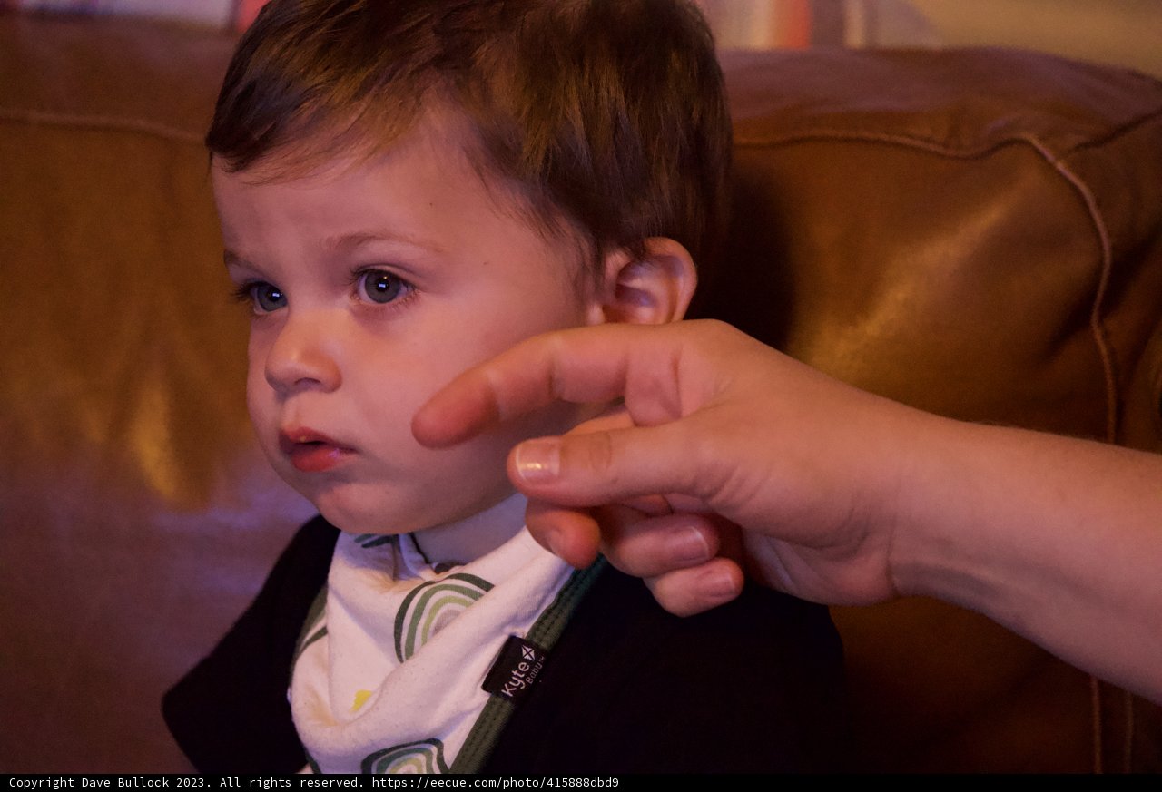 Gentleman Baby in a Pensive Moment