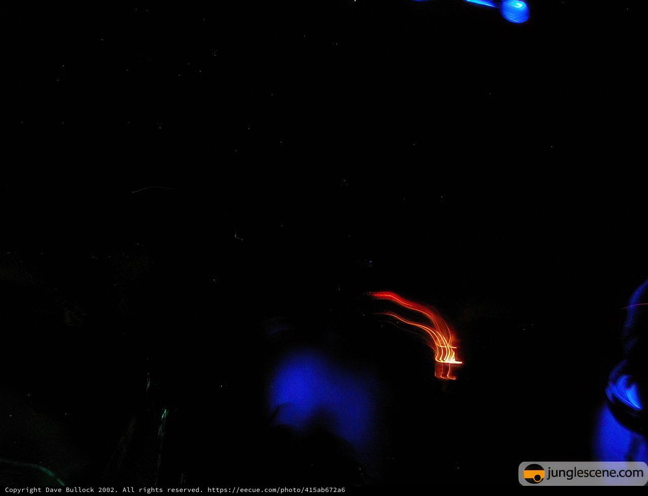Blue Lights at the Club