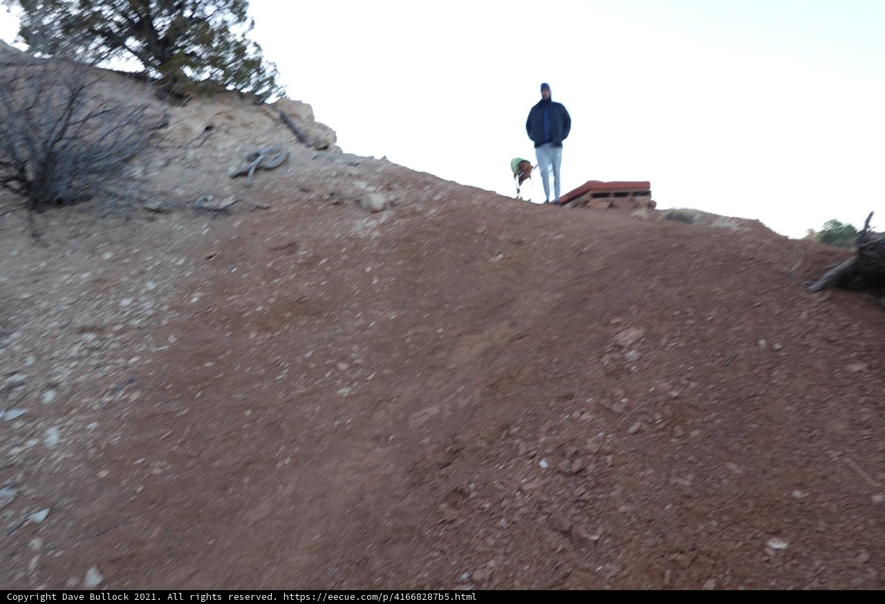 Skateboarding Up the Hill