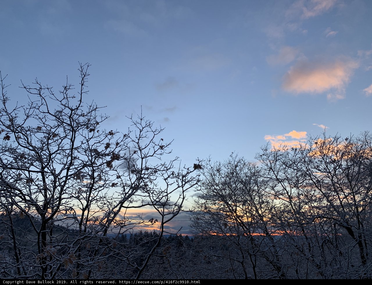 Winter Sunset in San Bernardino National Forest