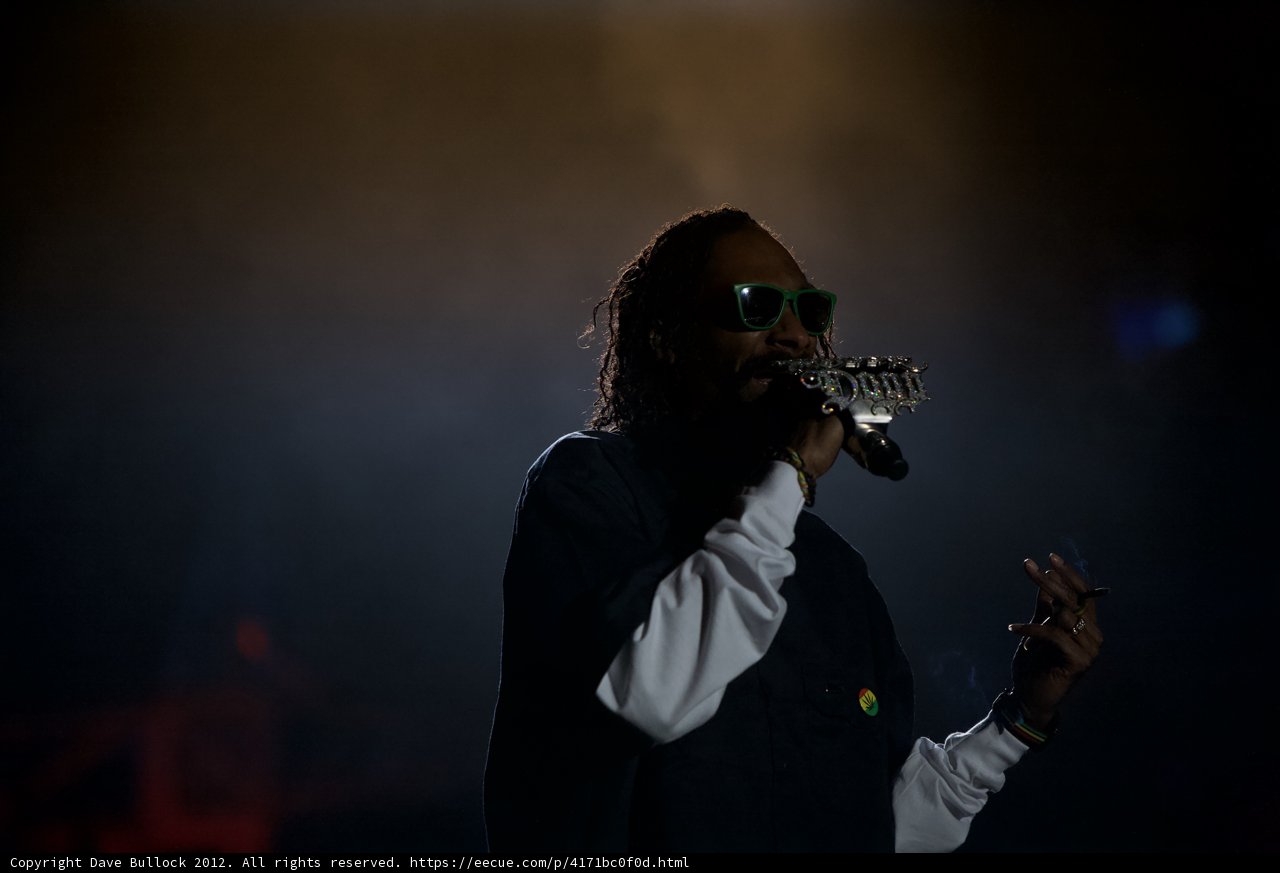 Snoop Dogg rocks the stage at the 2012 Grammy Awards