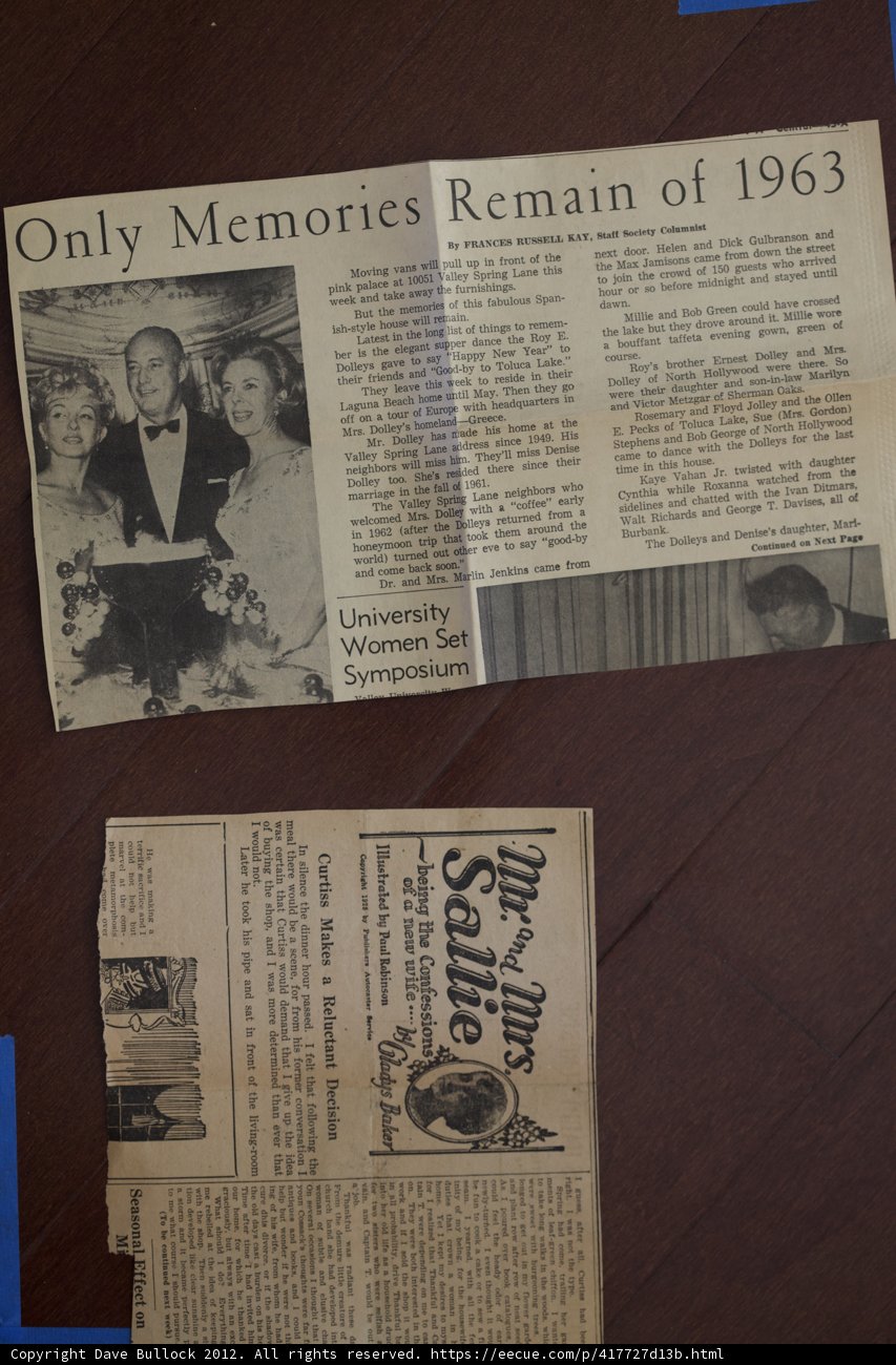 Double Wedding in the Newspaper
