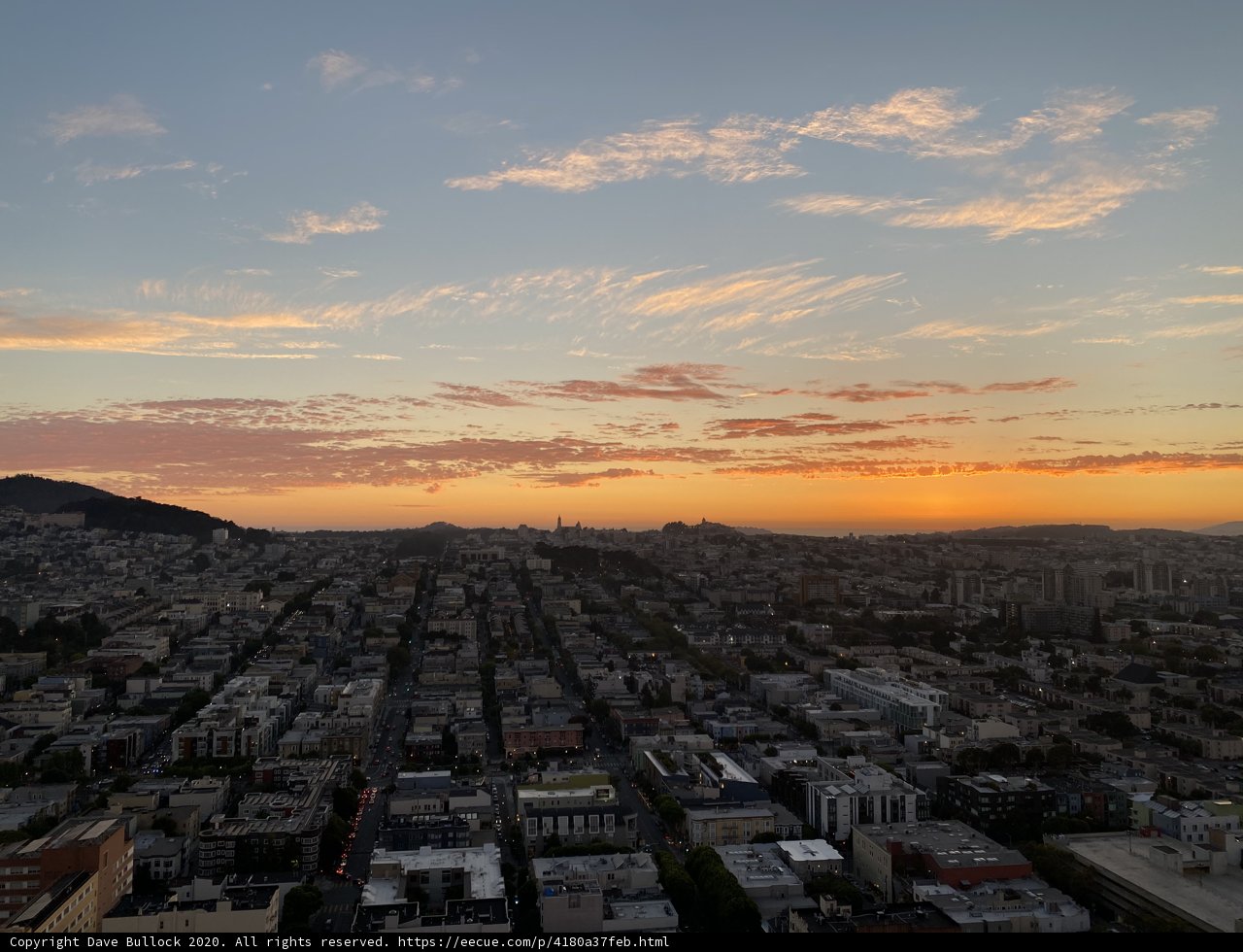 Urban Sunset in San Francisco