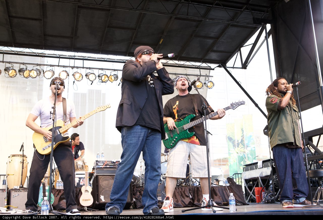 Ozomatli Band Performs on Stage