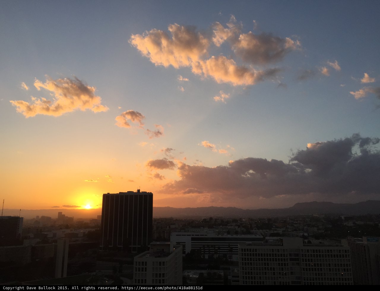 Sunset over Haiti's Cityscape