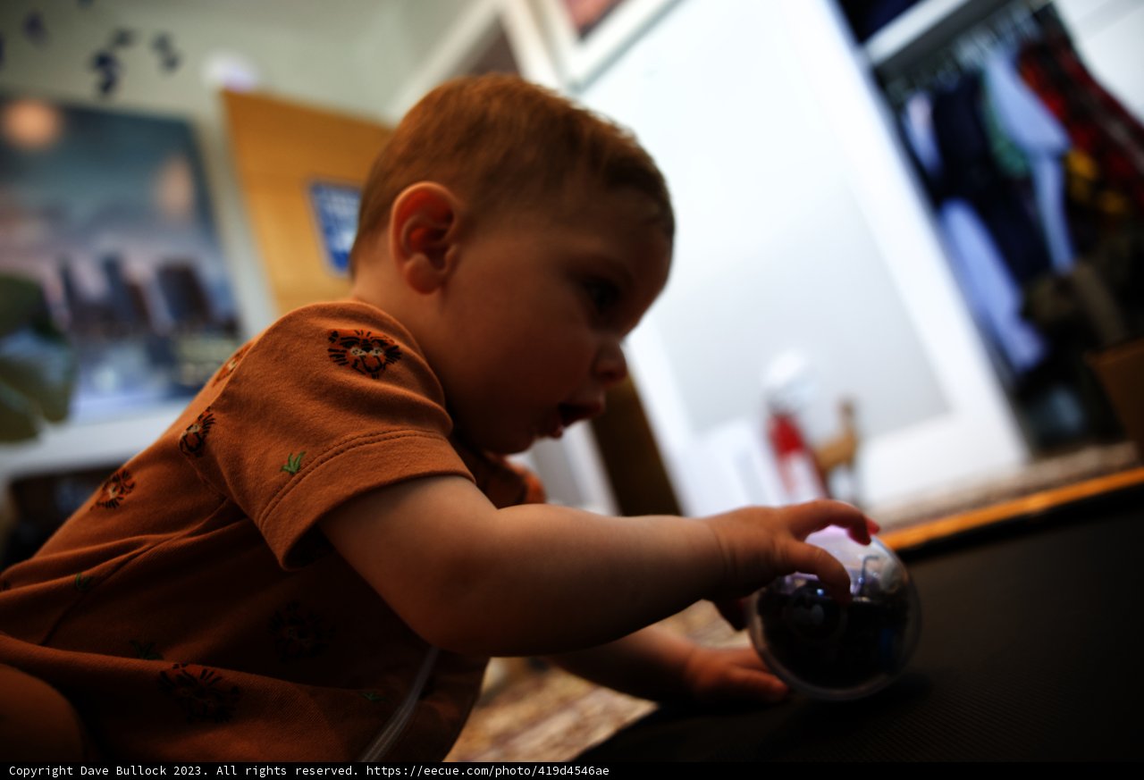 Little Explorer Discovers a Toy Ball