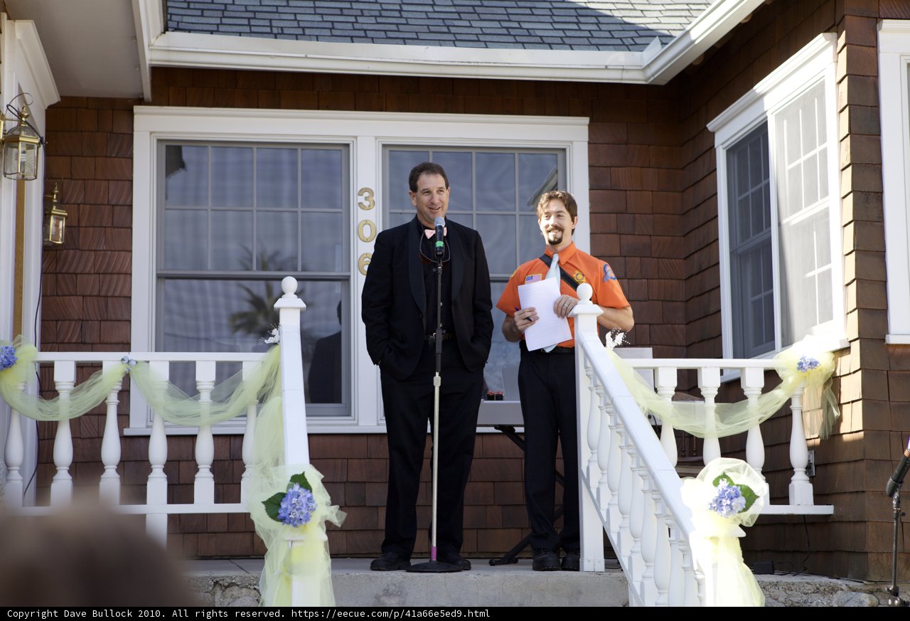 Wedding Ceremony on the Porch
