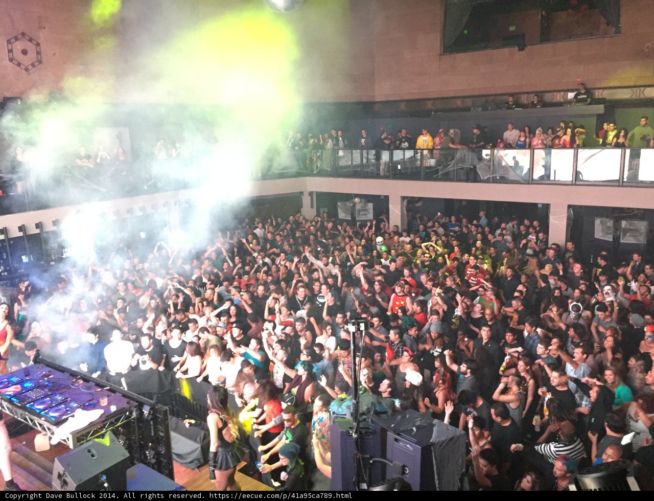 Smoke-filled Urban Night Club