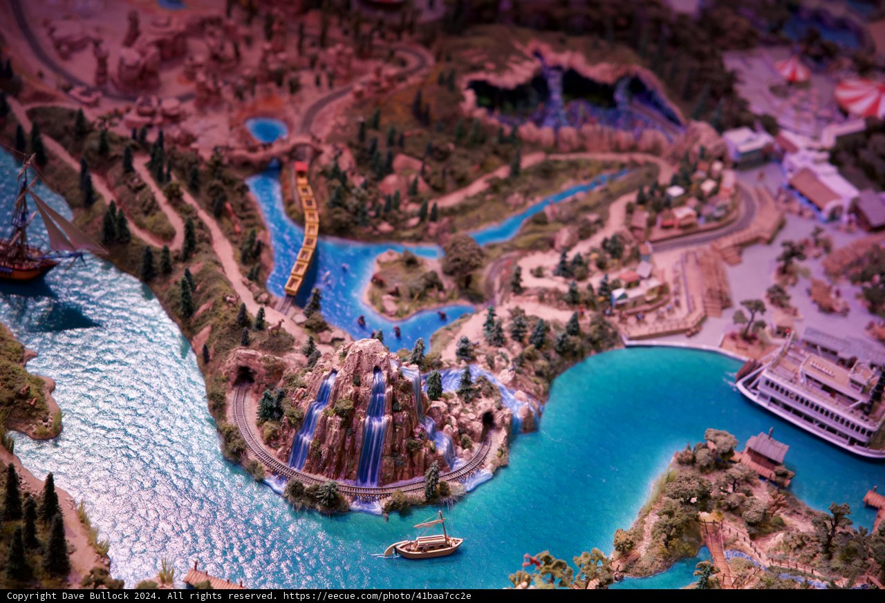 Intricate Water Park Model Display - 2024