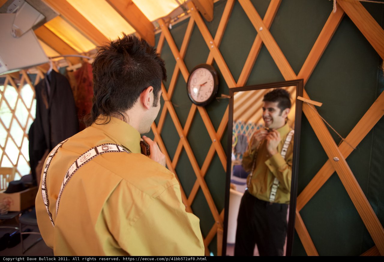 Reflection in Plywood Mirror