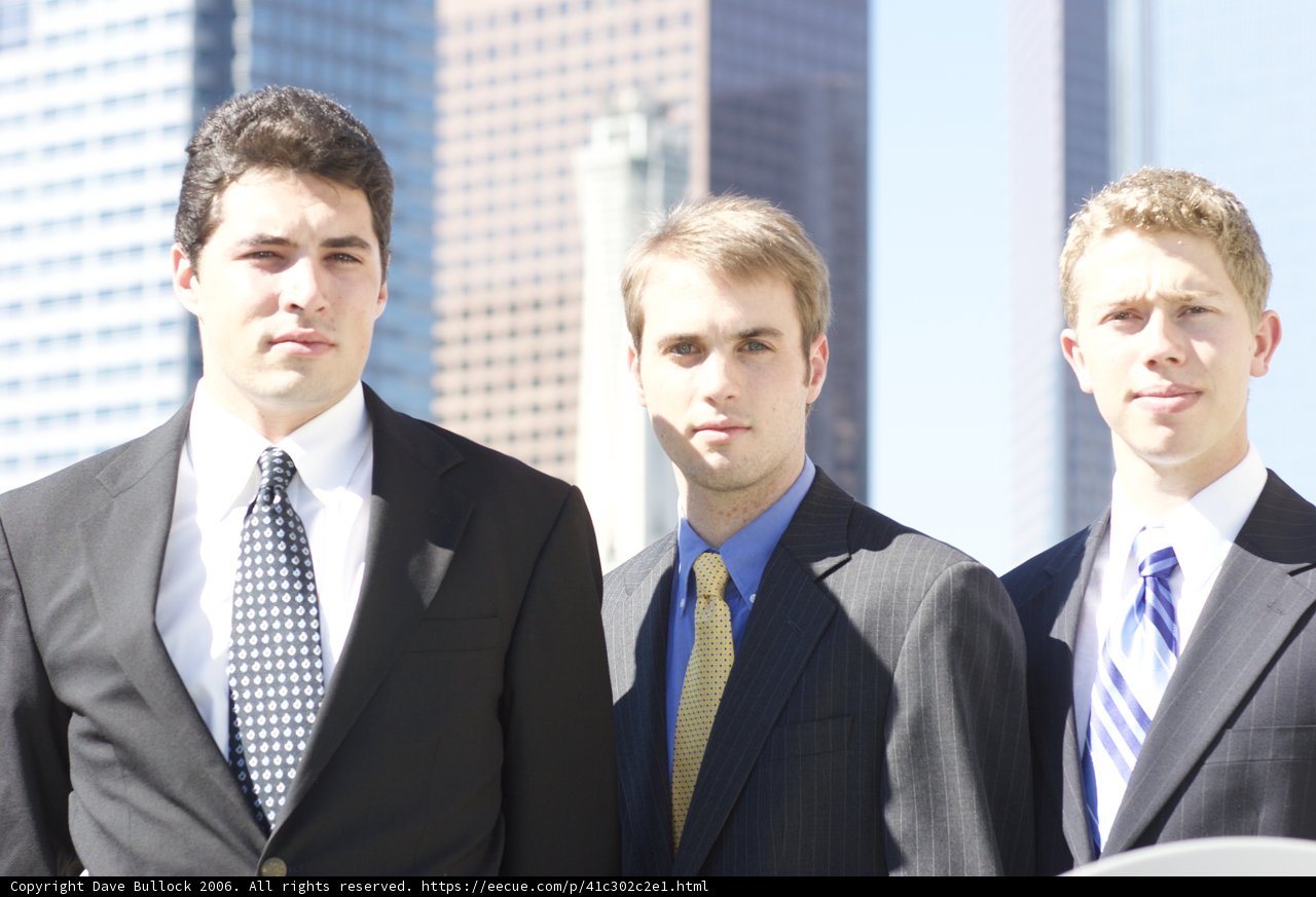 Three Men in Formal Suits