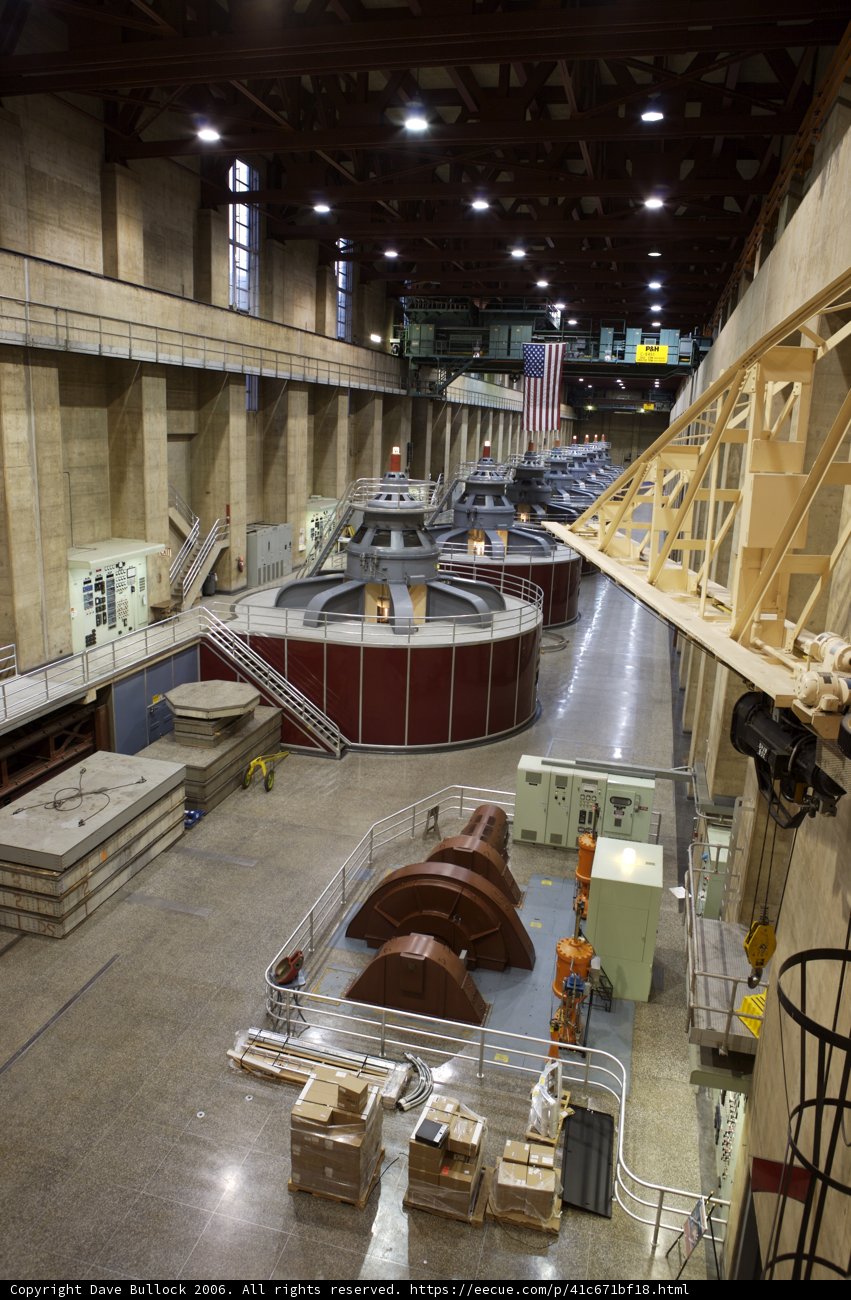 Inside the Hoover Dam Machine Room