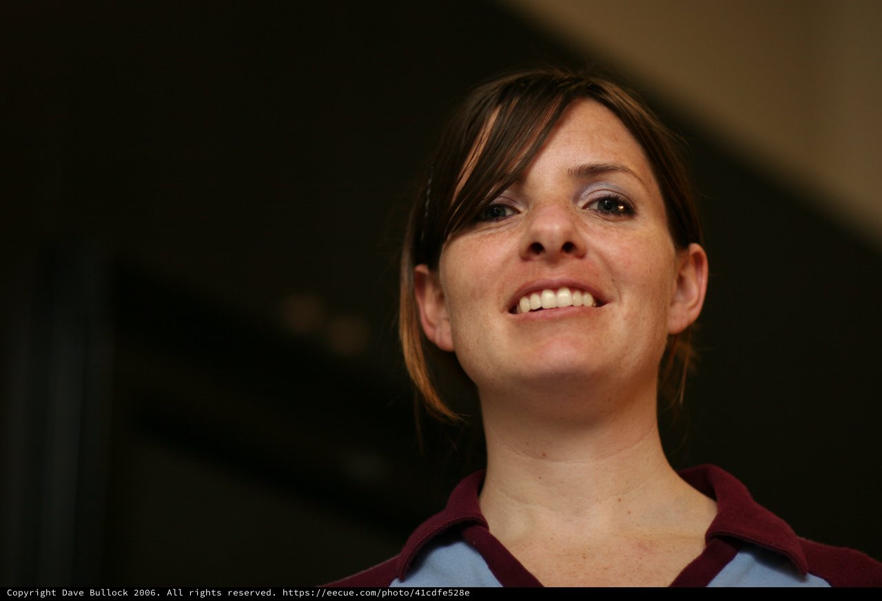 Candid Portrait of a Smiling Young Woman