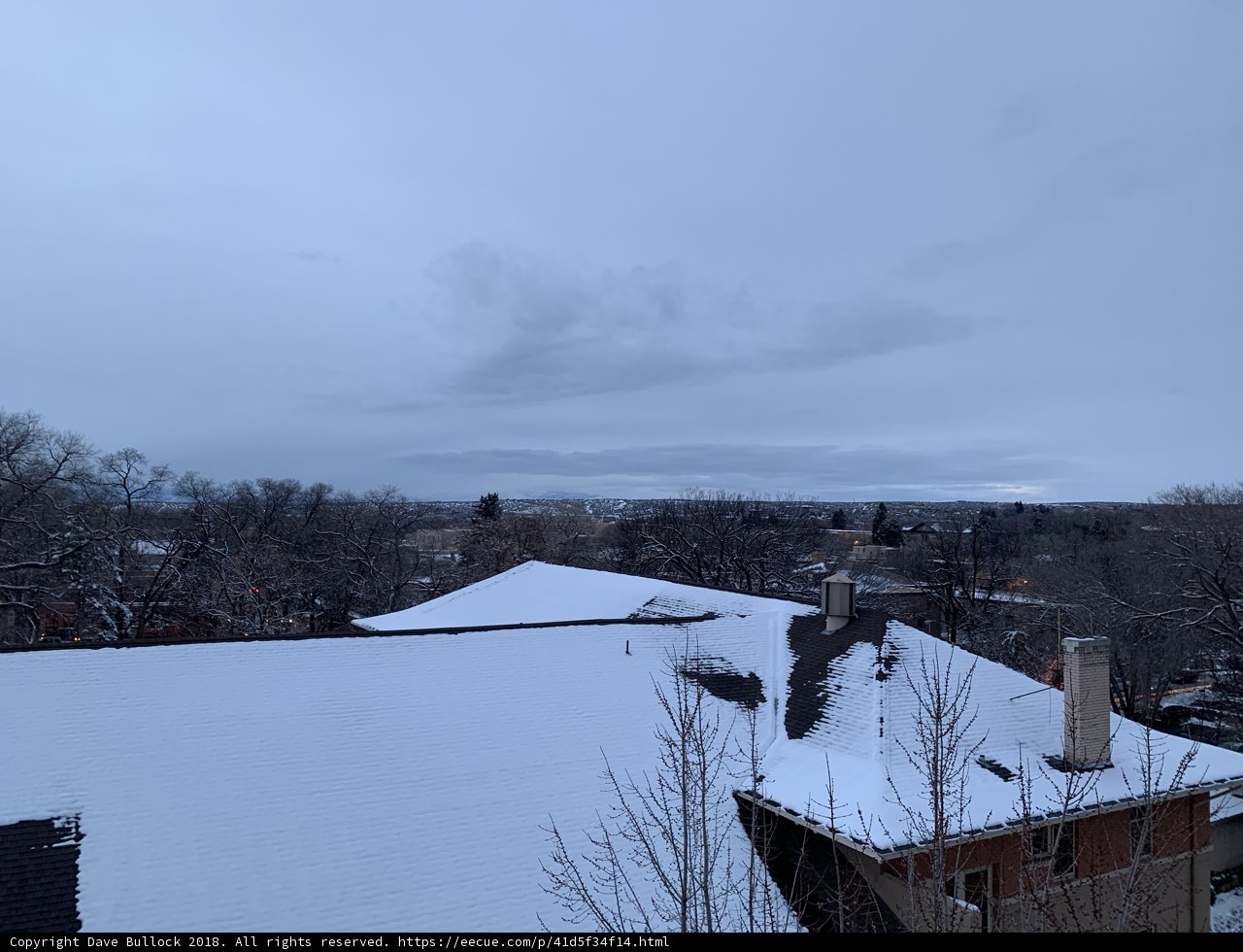 Winter Wonderland atop a Building