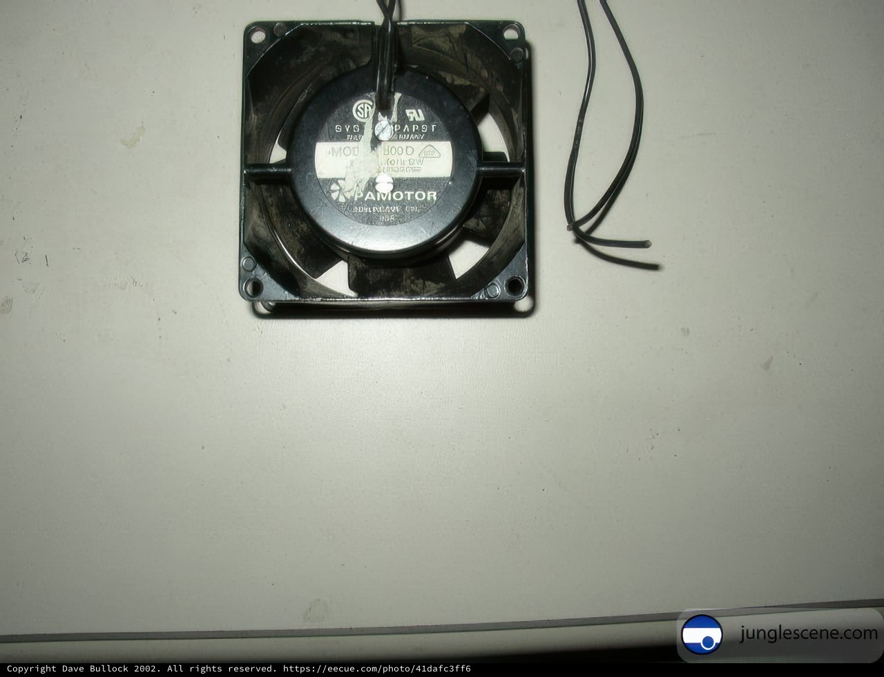 Electrical Fan with Attached Wires