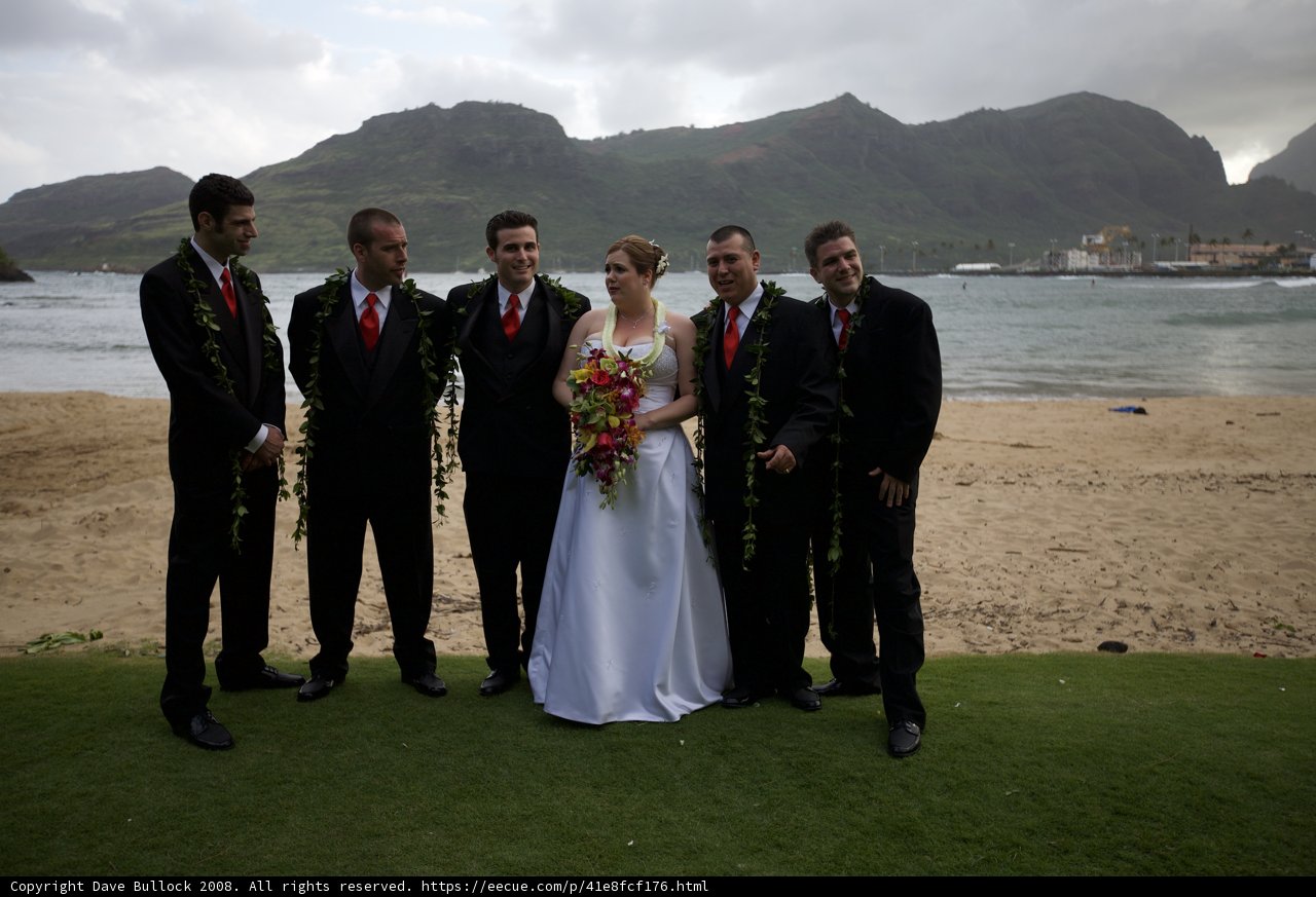 A Romantic Beach Wedding with Majestic Mountains