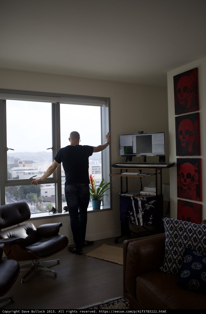 DTLA Living Room with Skull Art