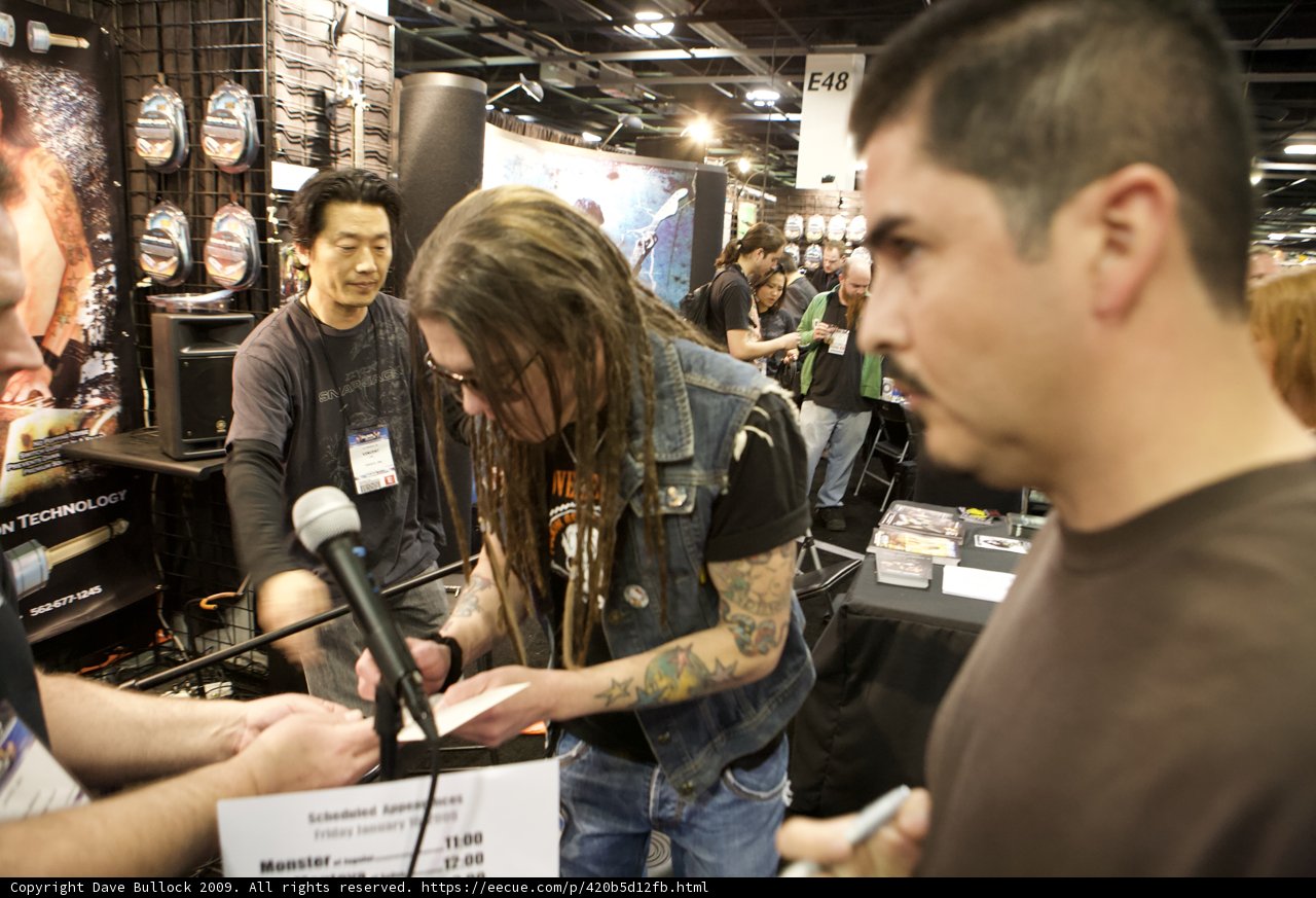 Signing Autographs at NAMM
