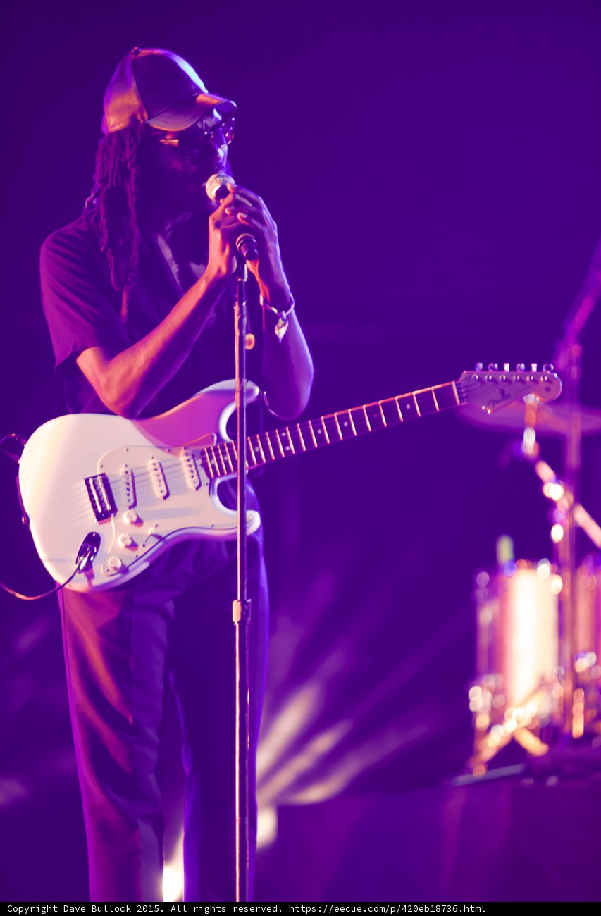 Solange Guitarist Full Body Dreadlocks Cap White Stratocaster Singing Drum Kit Purple