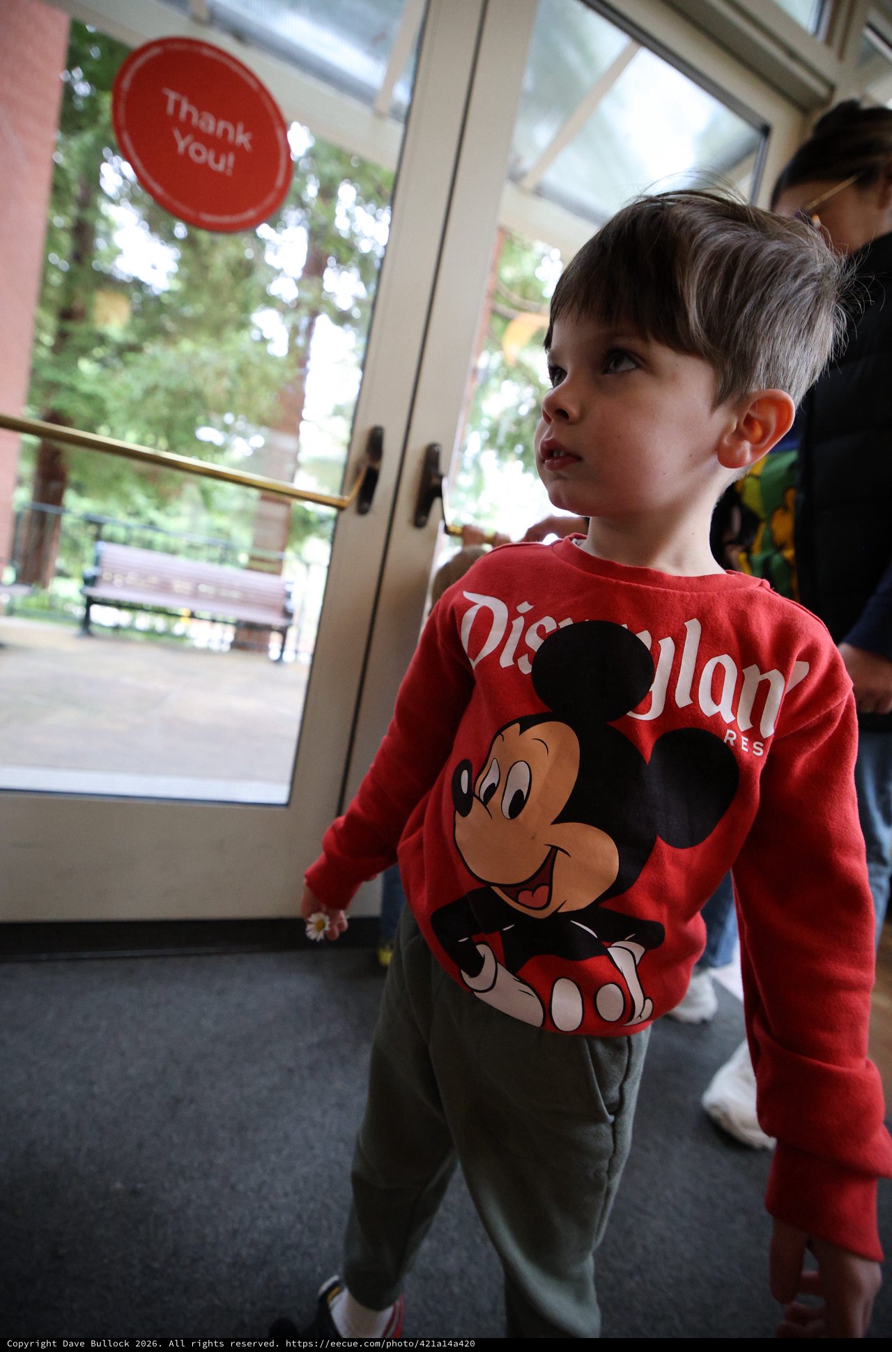 Young Boy in Disney Shirt at Skywalker Ranch