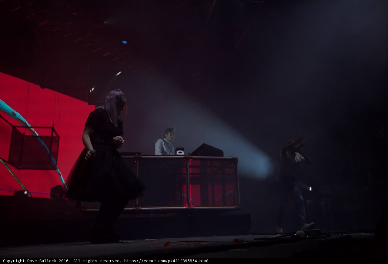 Black Dress and White Shirt on Stage