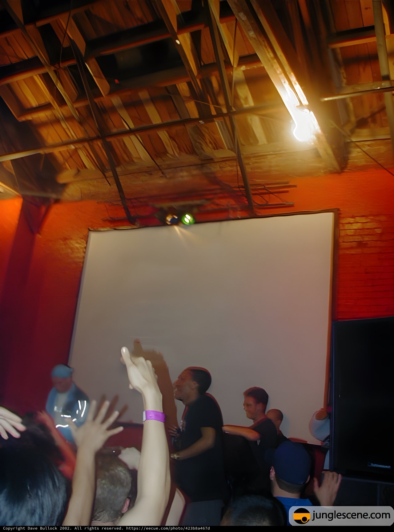 Underground Electronic Music Event with Crowd