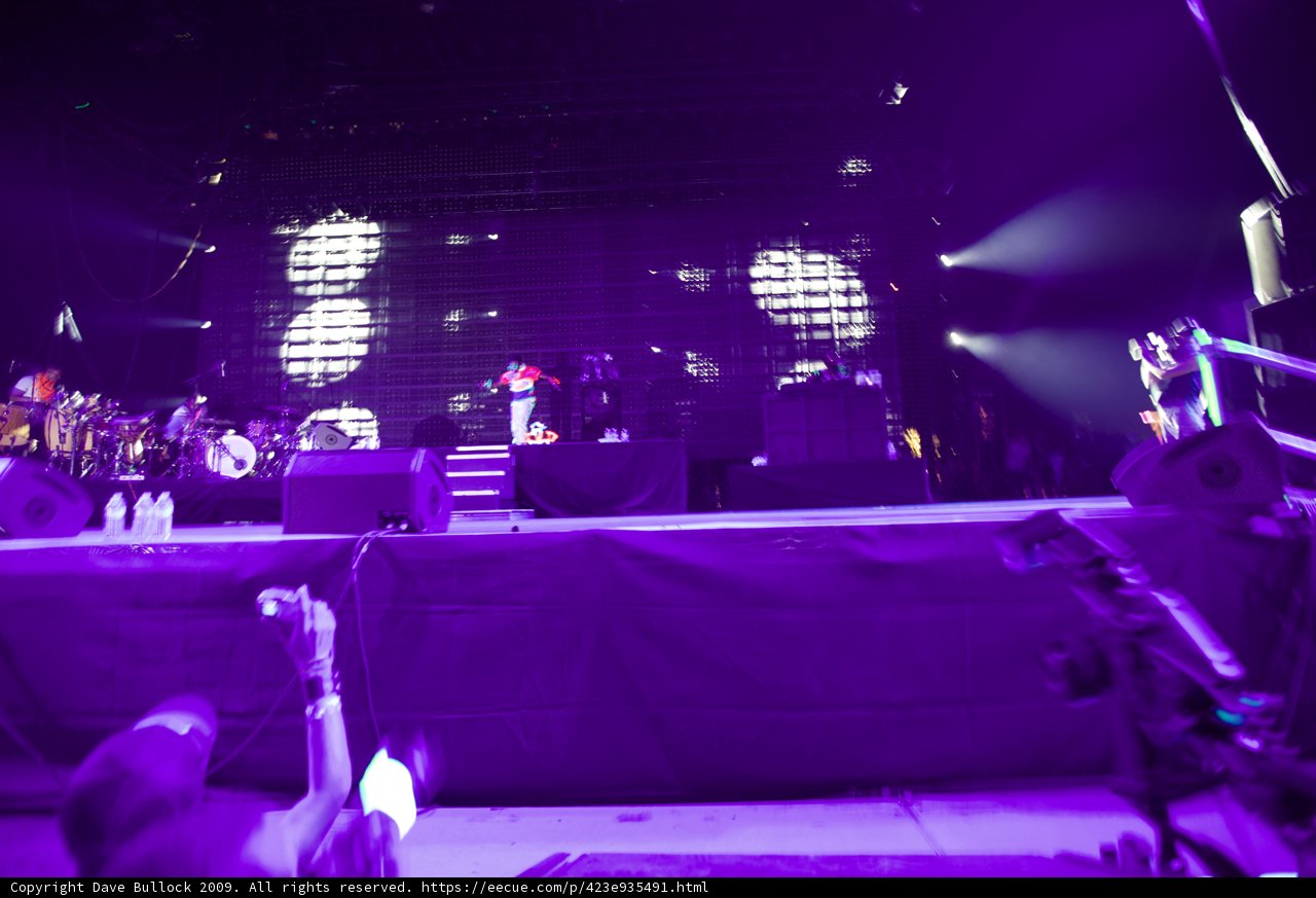 Purple Hues and Electric Energy on Stage
