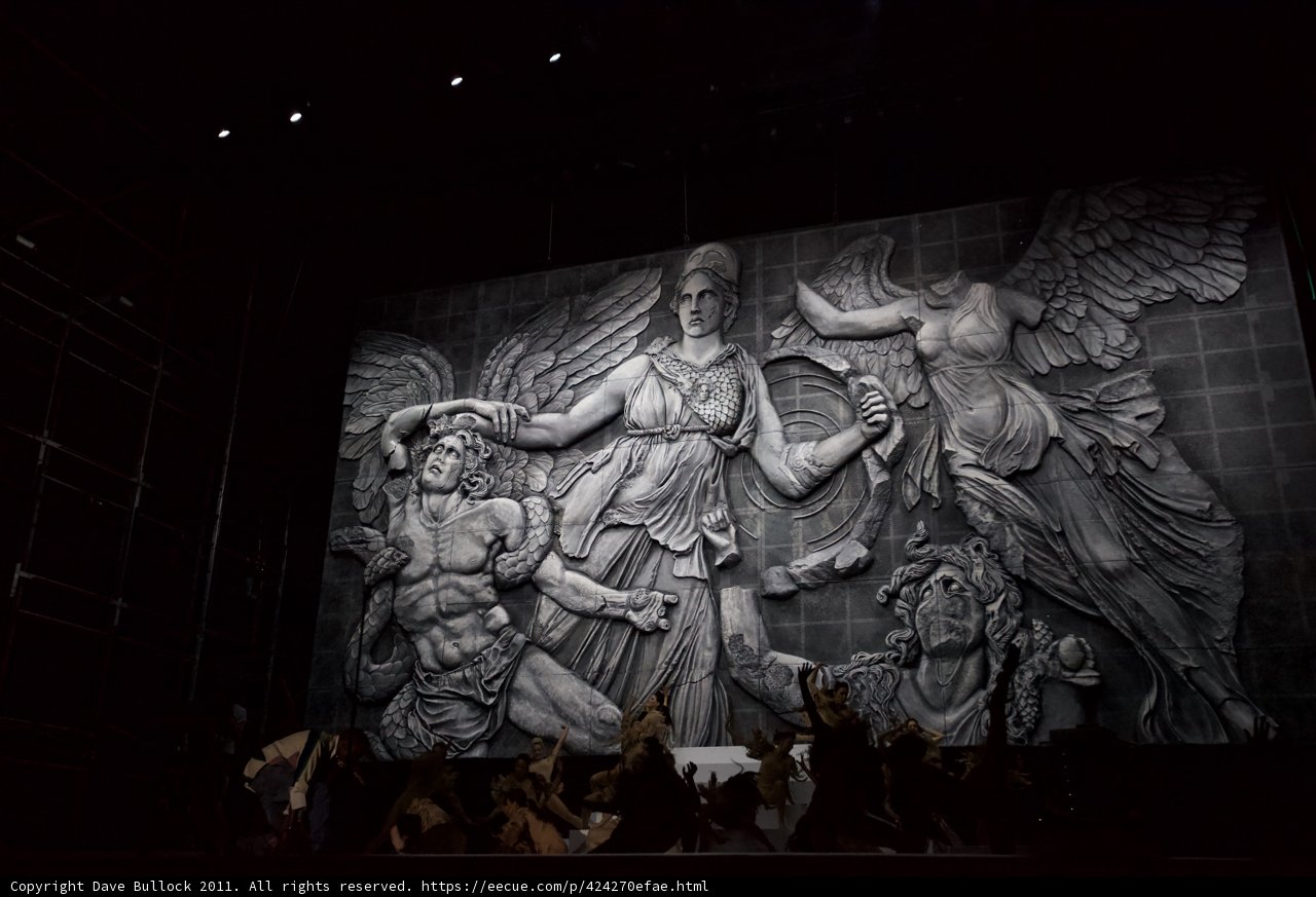 Mural of a Bride and Angel on the Coachella Stage