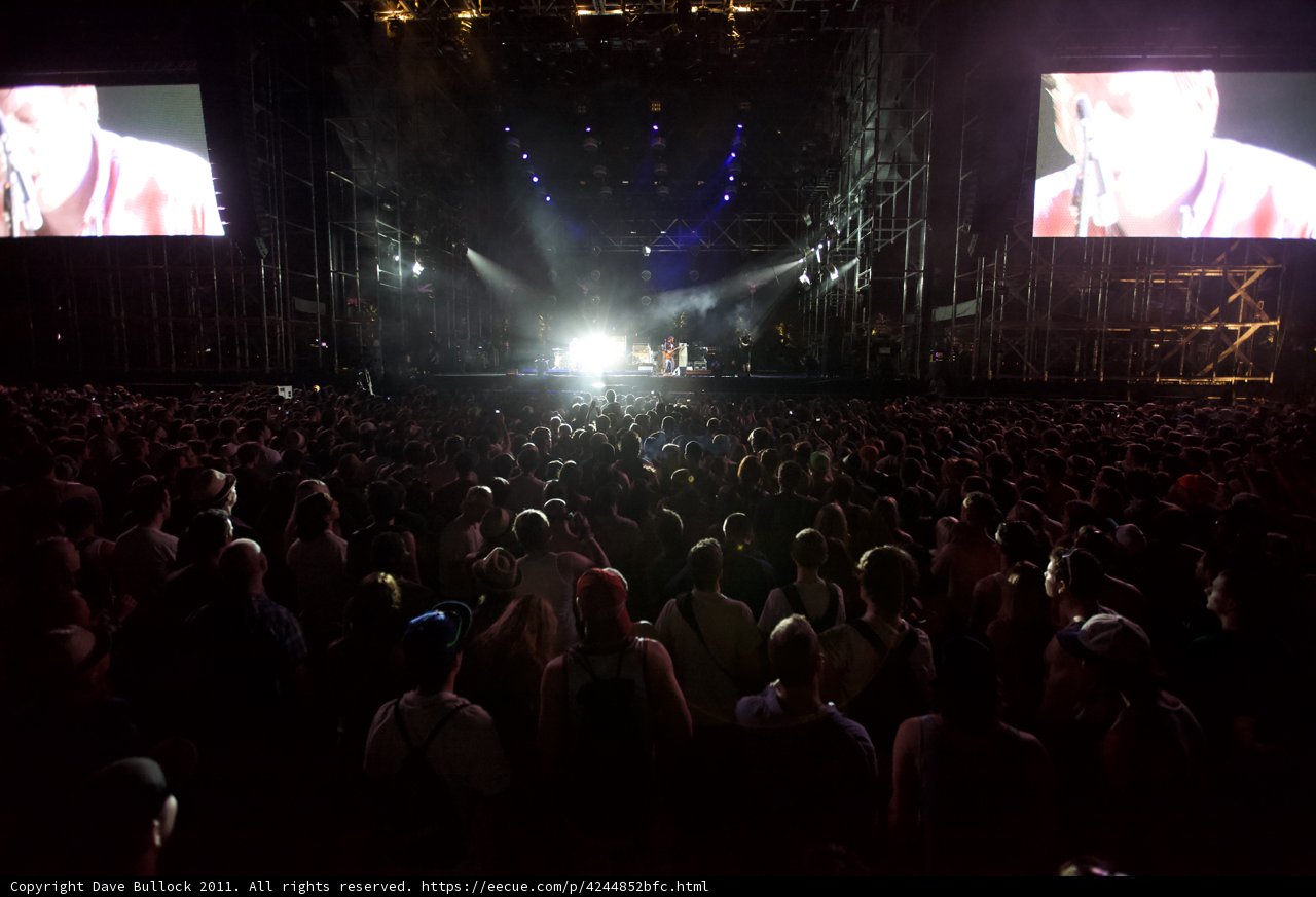 Coachella 2011: Epic Crowd Watching a Rock Concert