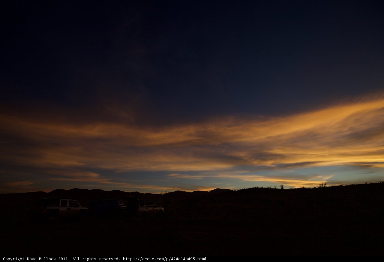 Rustic Sunset by the Truck