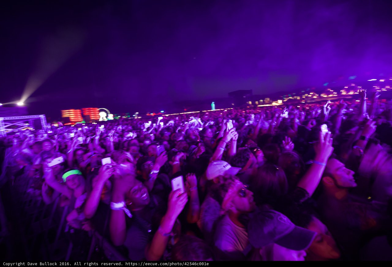 Urban Crowd Enjoying Concert Performance