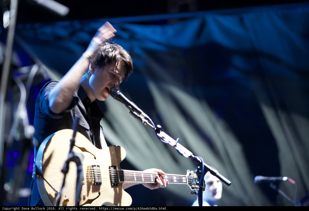 Kevin Bigley rocks the crowd with guitar at Cochella
