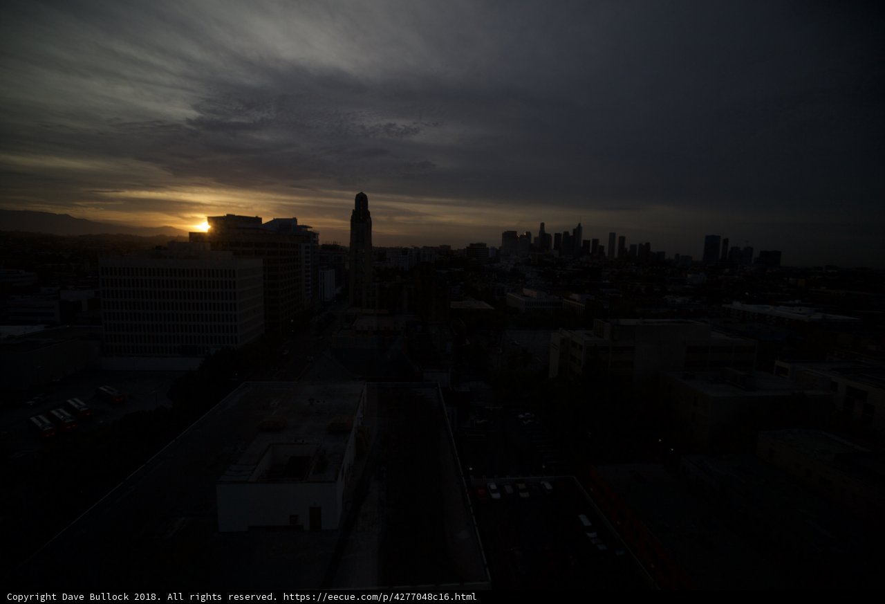 Sunset over the City of Angels