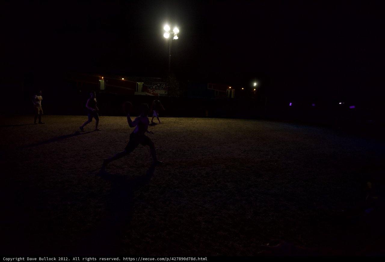 Nighttime Soccer Game