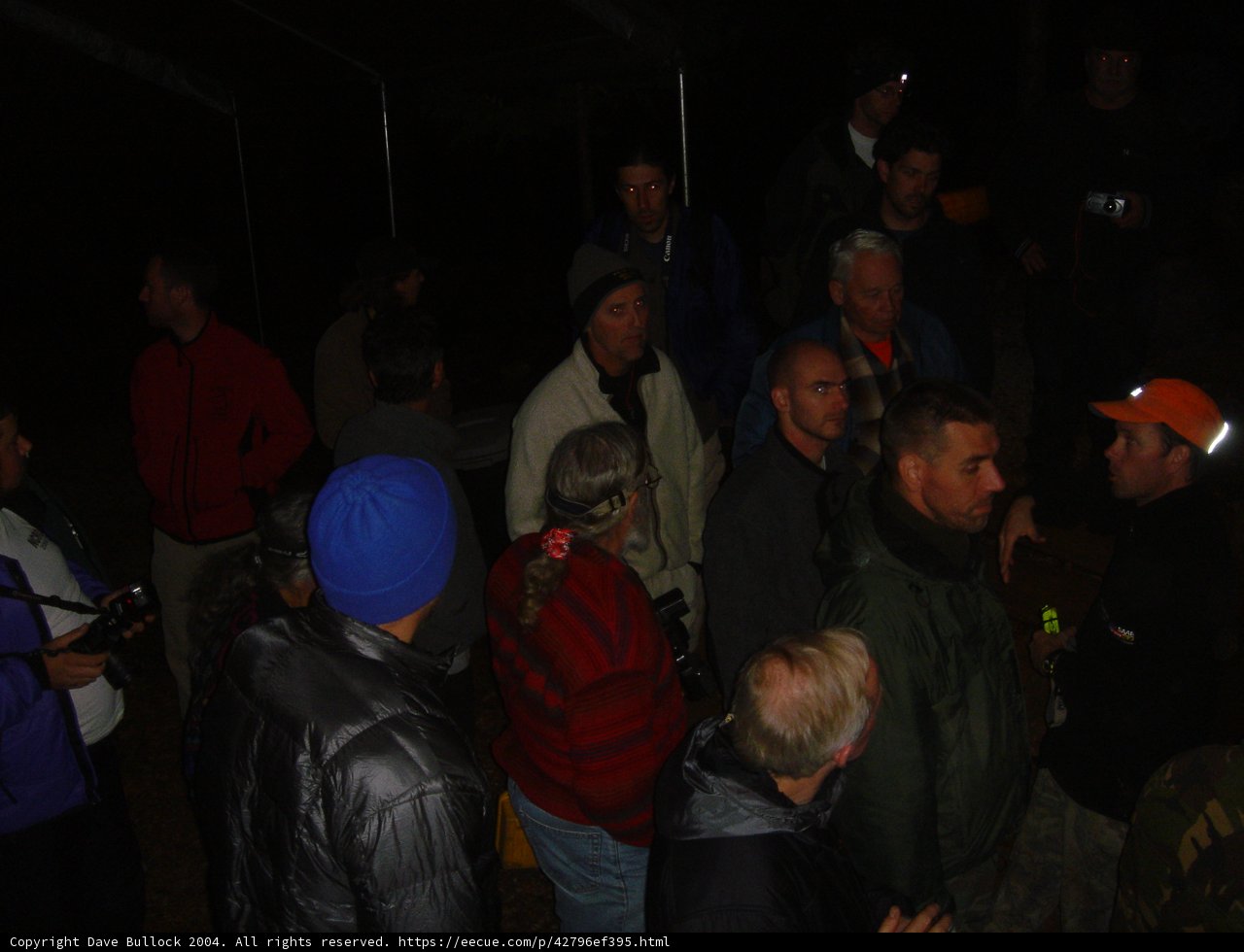 Group Gathering at Vigil Tent