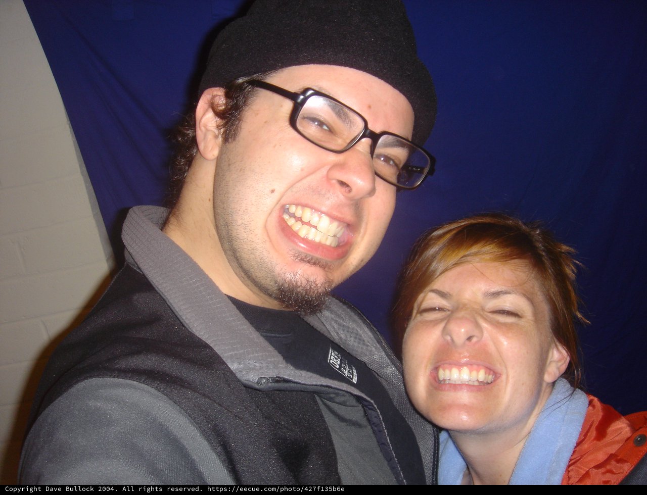 Dave and Penelope Making Silly Faces Together