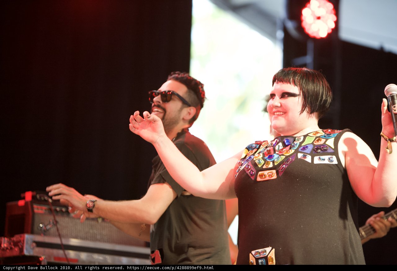 Beth Ditto Rocks the Stage at Coachella 2010