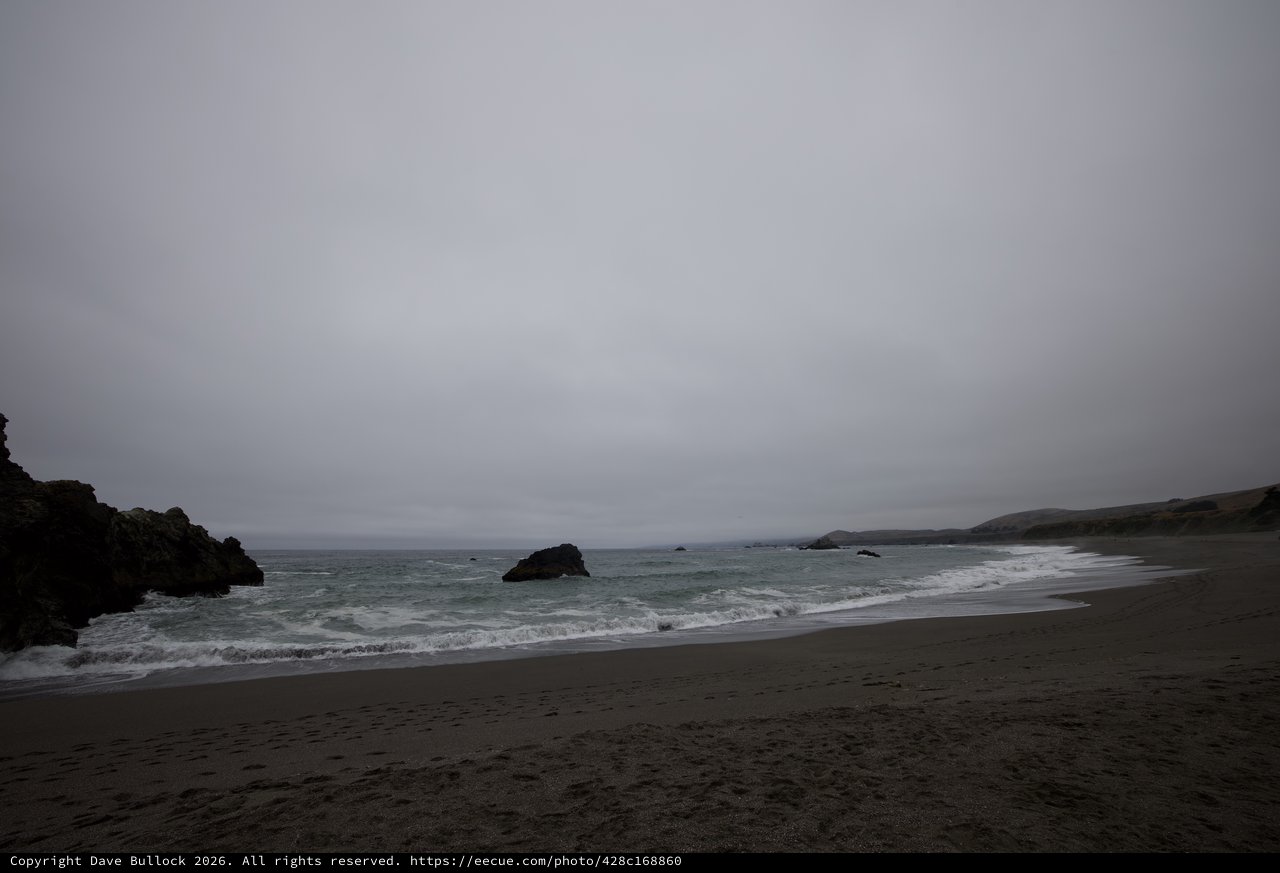 Moody Overcast Cove on the Northern California Coast
