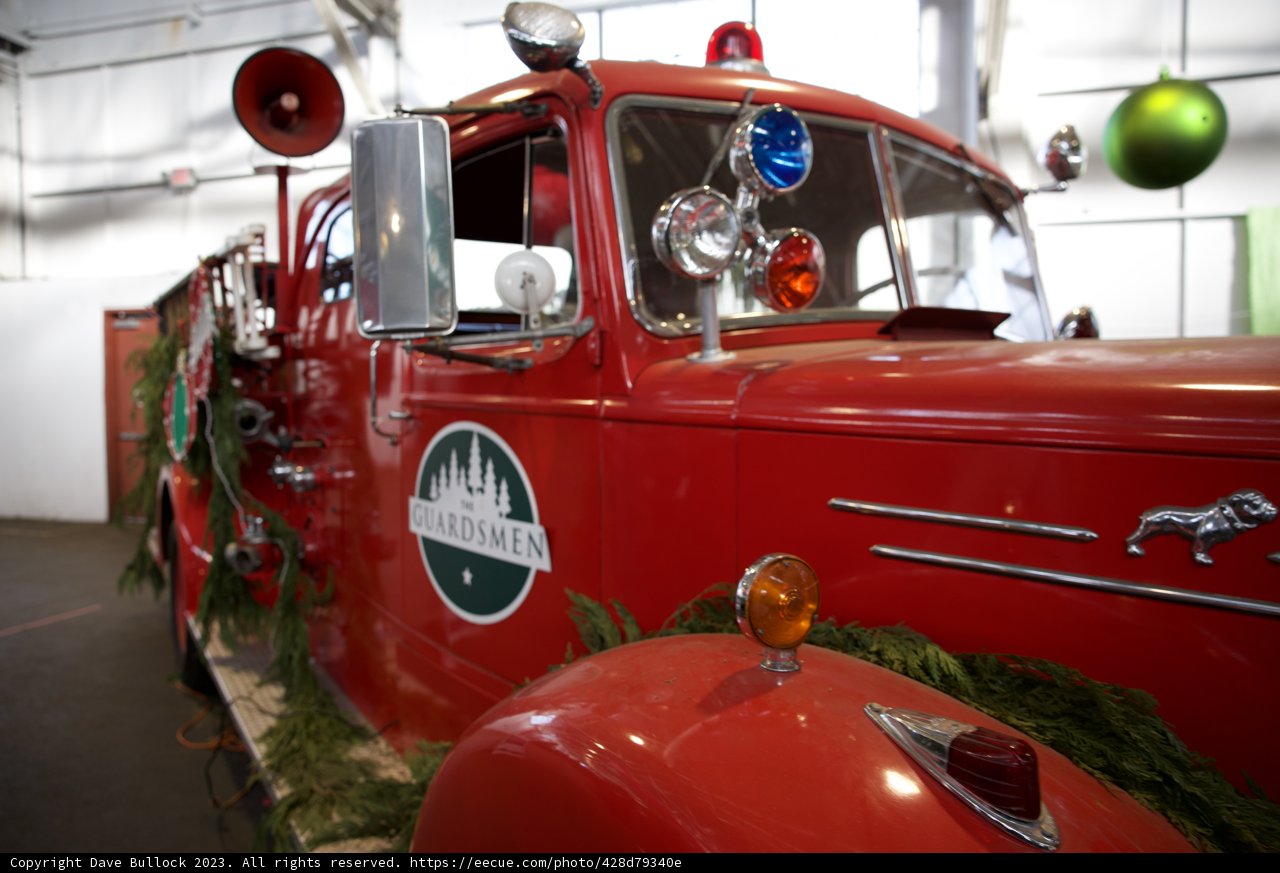 Festive Fire Engine at Fort Mason, 2023