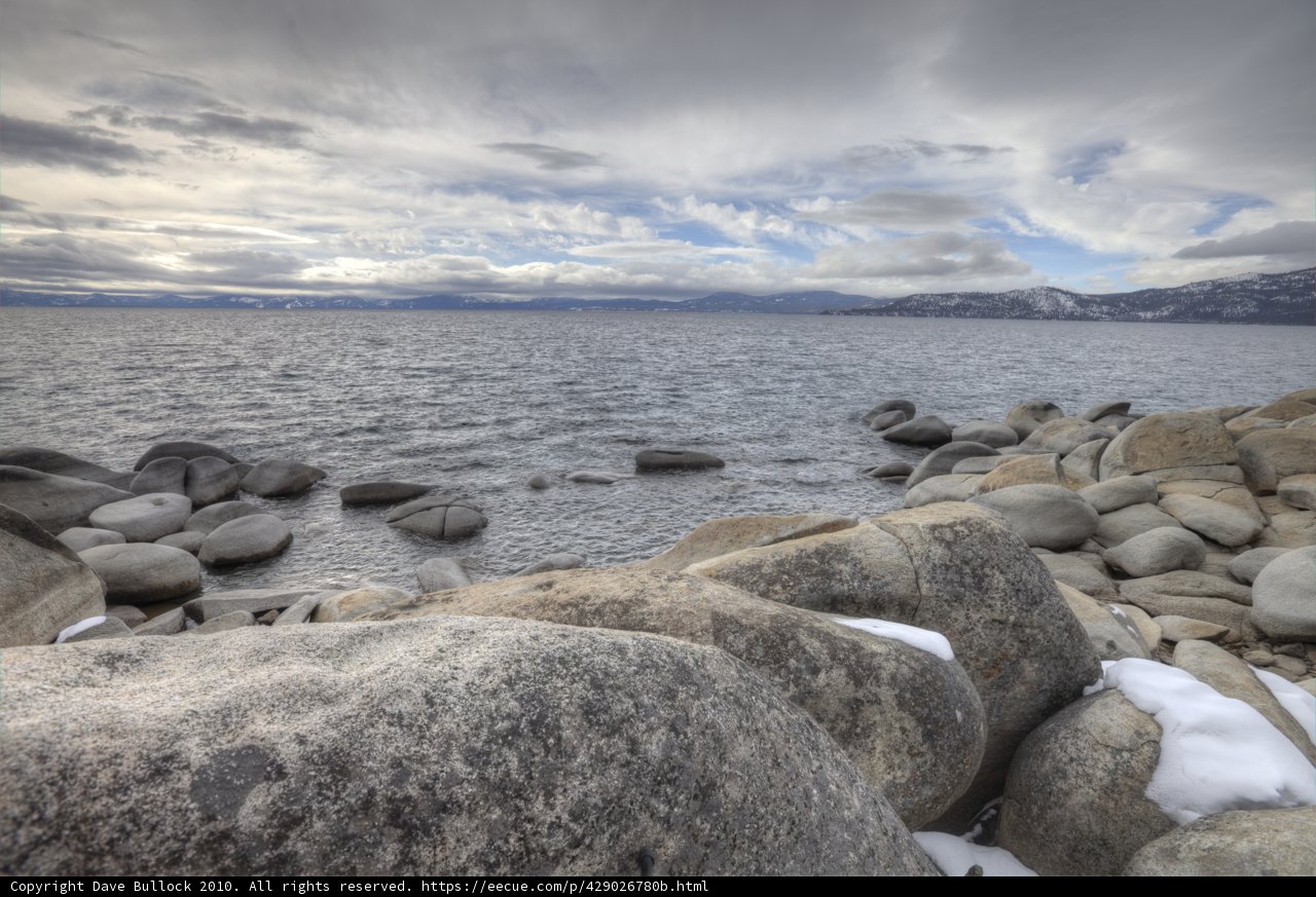 Majestic View of the Ocean and Mountains