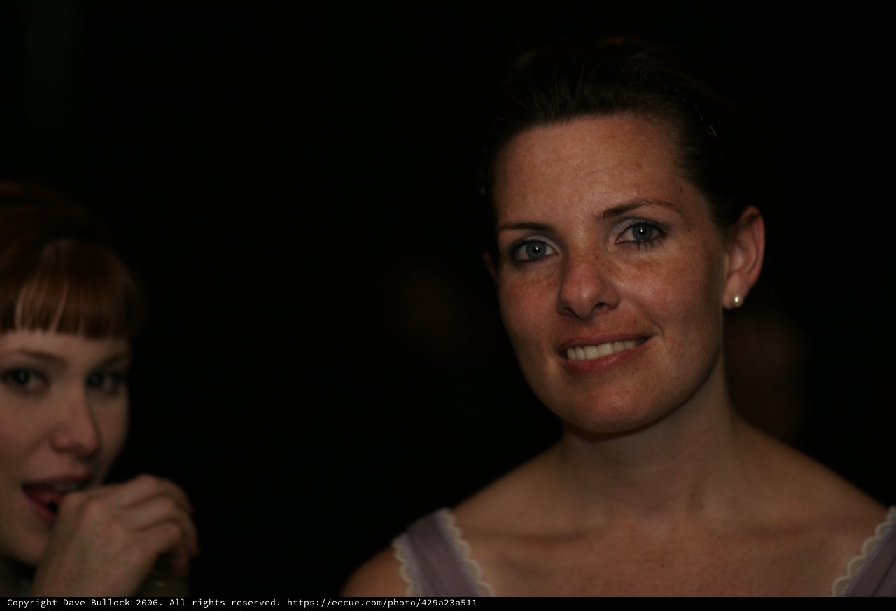 Candid Portrait of Smiling Woman at Evening Event