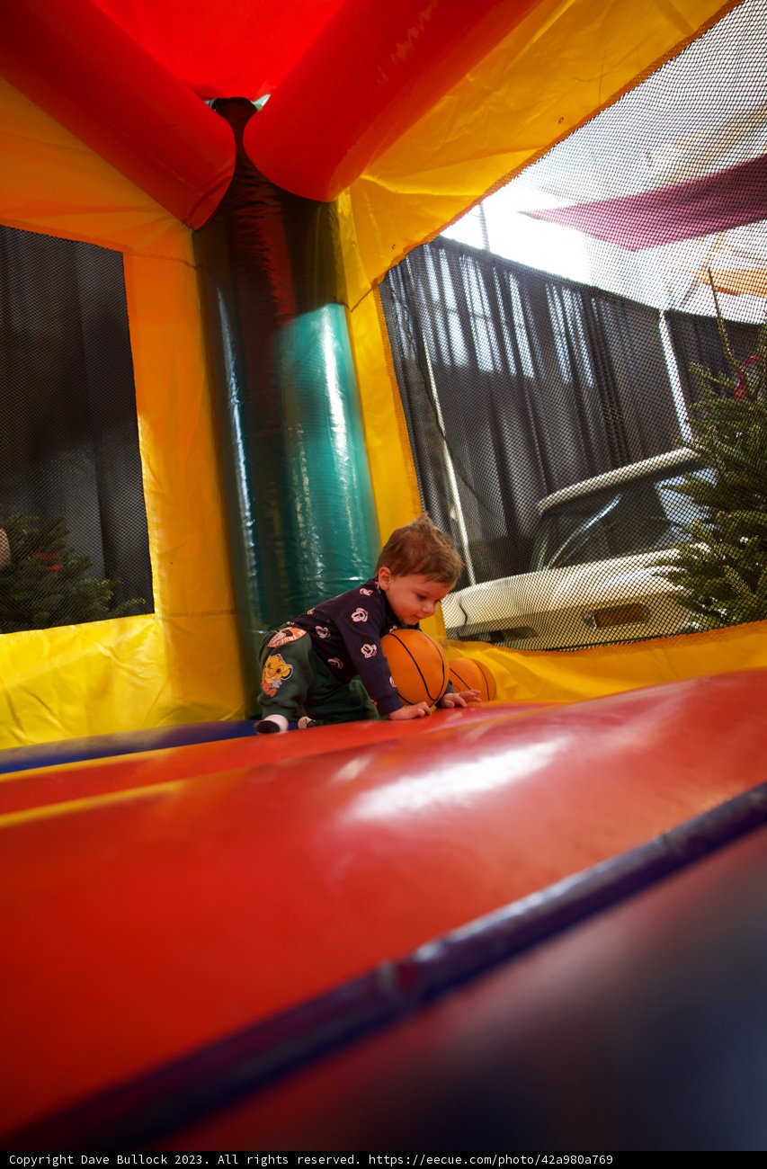 Fun Day at Fort Mason: Wesley Rules the Bouncy Castle!