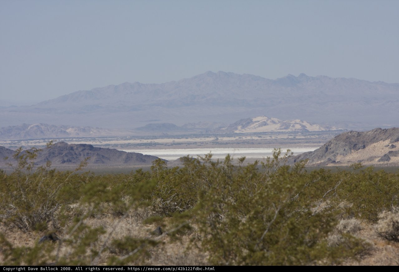 Majestic Mountain Range in the Desert