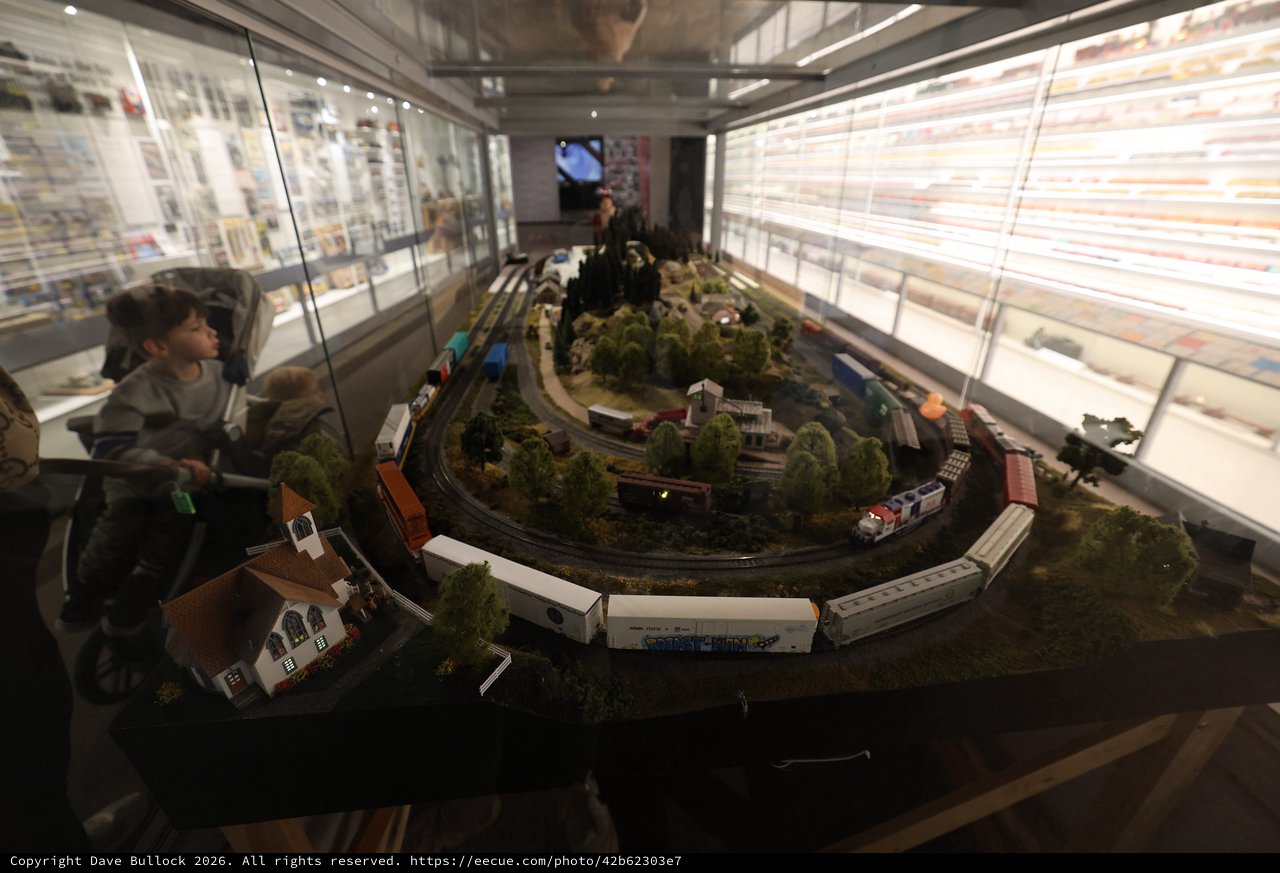 Model Train Layout Display at Sacramento Railway Museum
