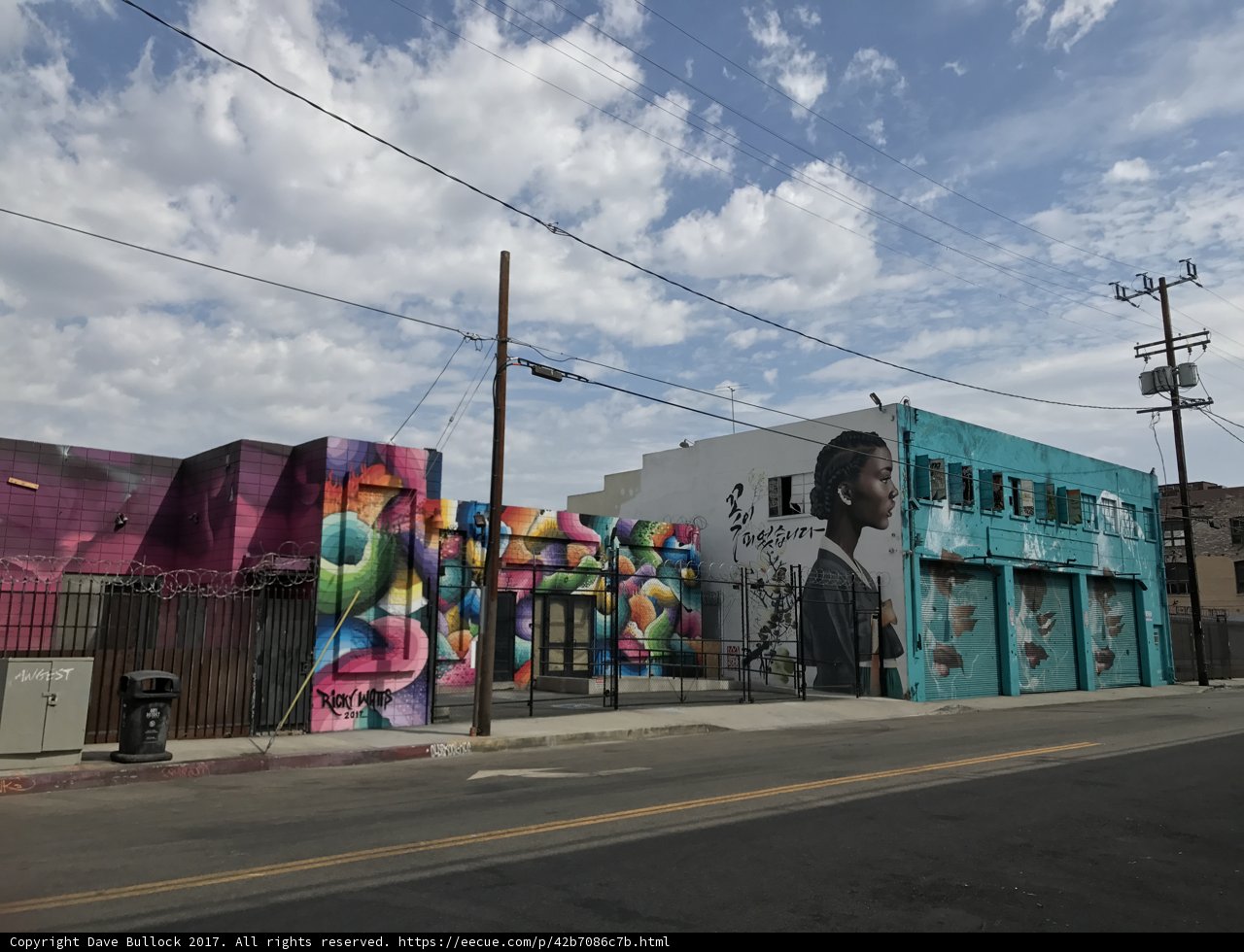 Colorful Graffiti Adorns Busy Urban Street