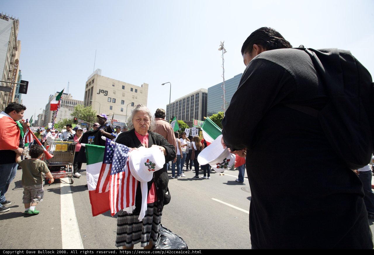 Proudly Standing with the Flag