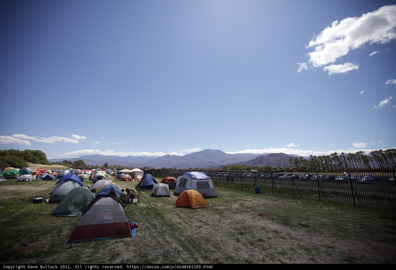 Group Camping with a View
