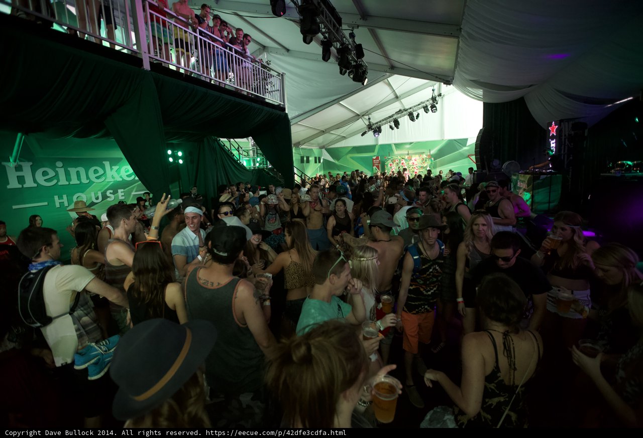 Urban Nightlife at Coachella Music Festival