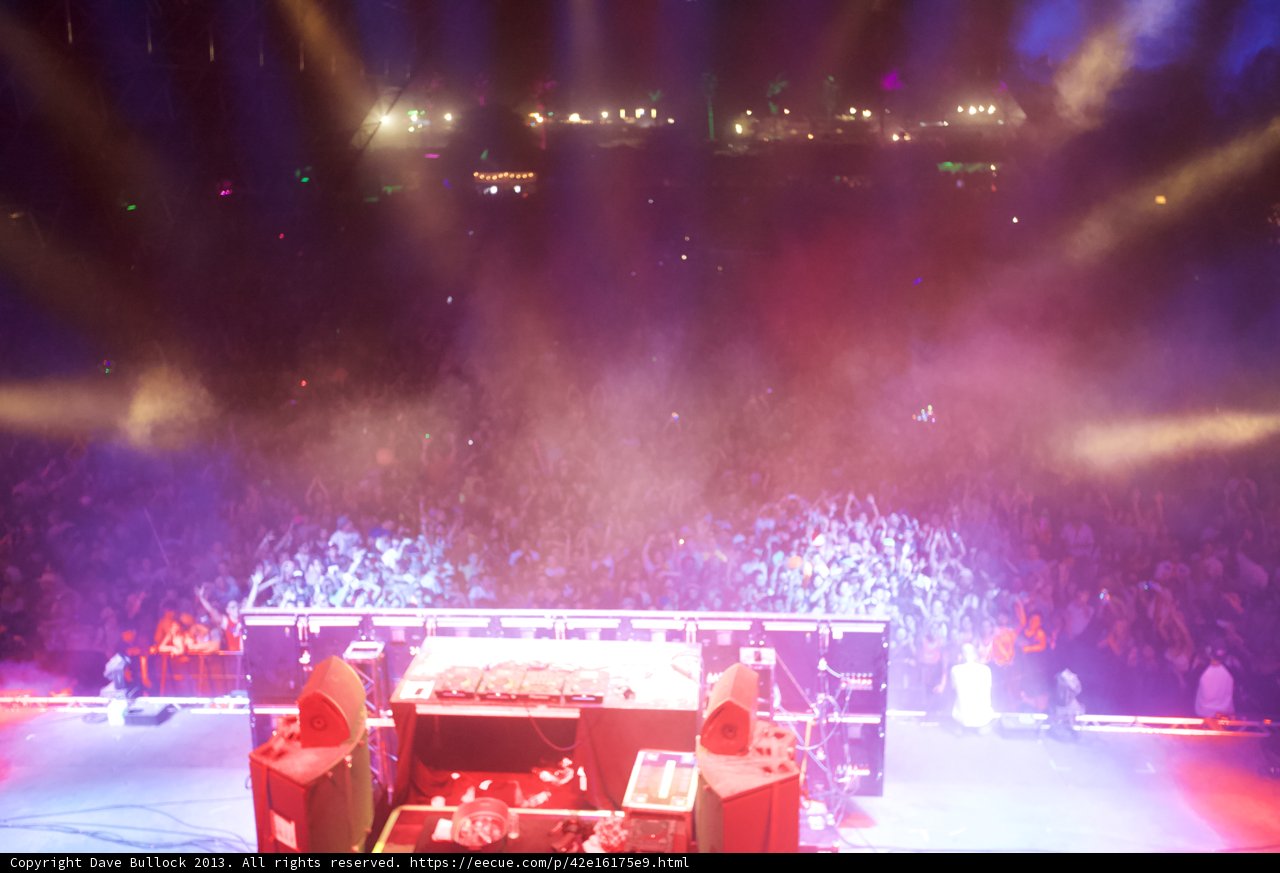 DJ lights up the stage at Coachella