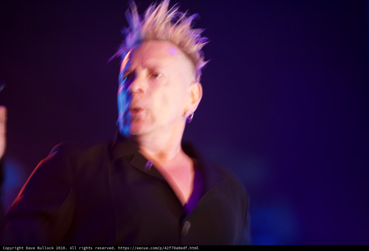 John Lydon Rocks the Stage with his Mohawk and Mic